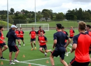 B体育地址-塔斯马尼亚联教练组强化体能训练，备战关键战