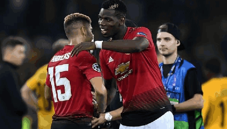 关于博格巴表现出色，曼联成功逆转取胜的信息